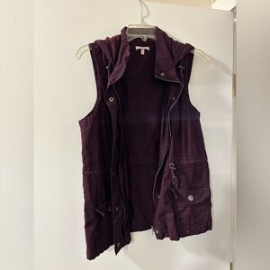 Maurices Deep Purple Hooded Vest